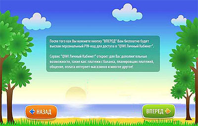 Запрос на получение PIN-кода в терминале QIWI